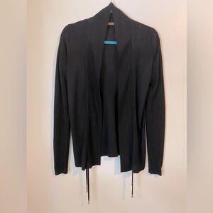 Belldini Ruched Cardigan Sweater Black